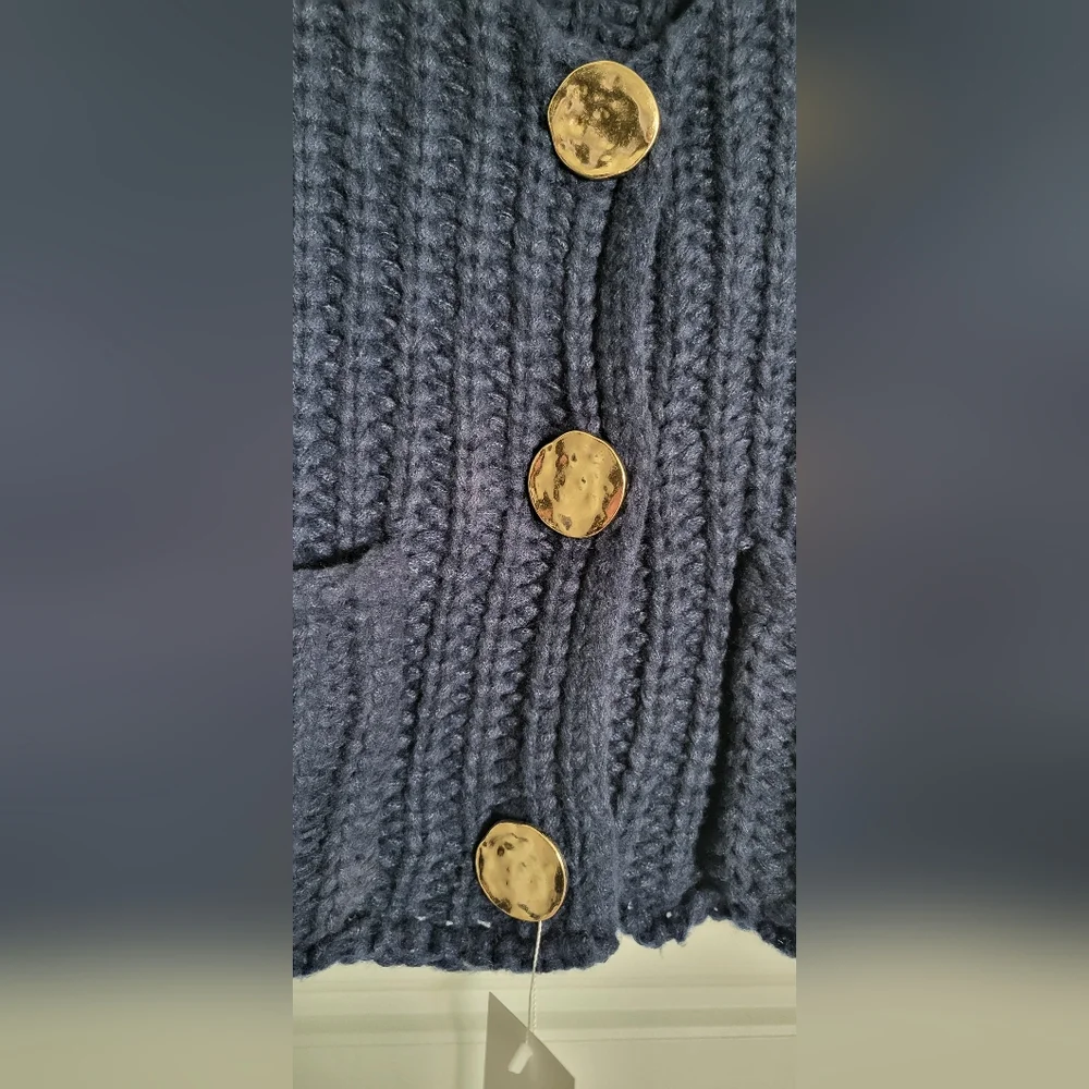 Navy Blue Sweater Vest - Picture 4 of 6